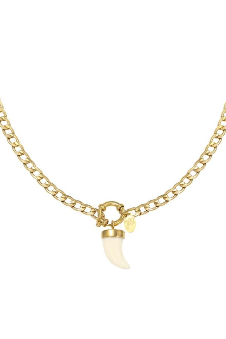 Women Yehwang | Horn Necklace Cream Horn