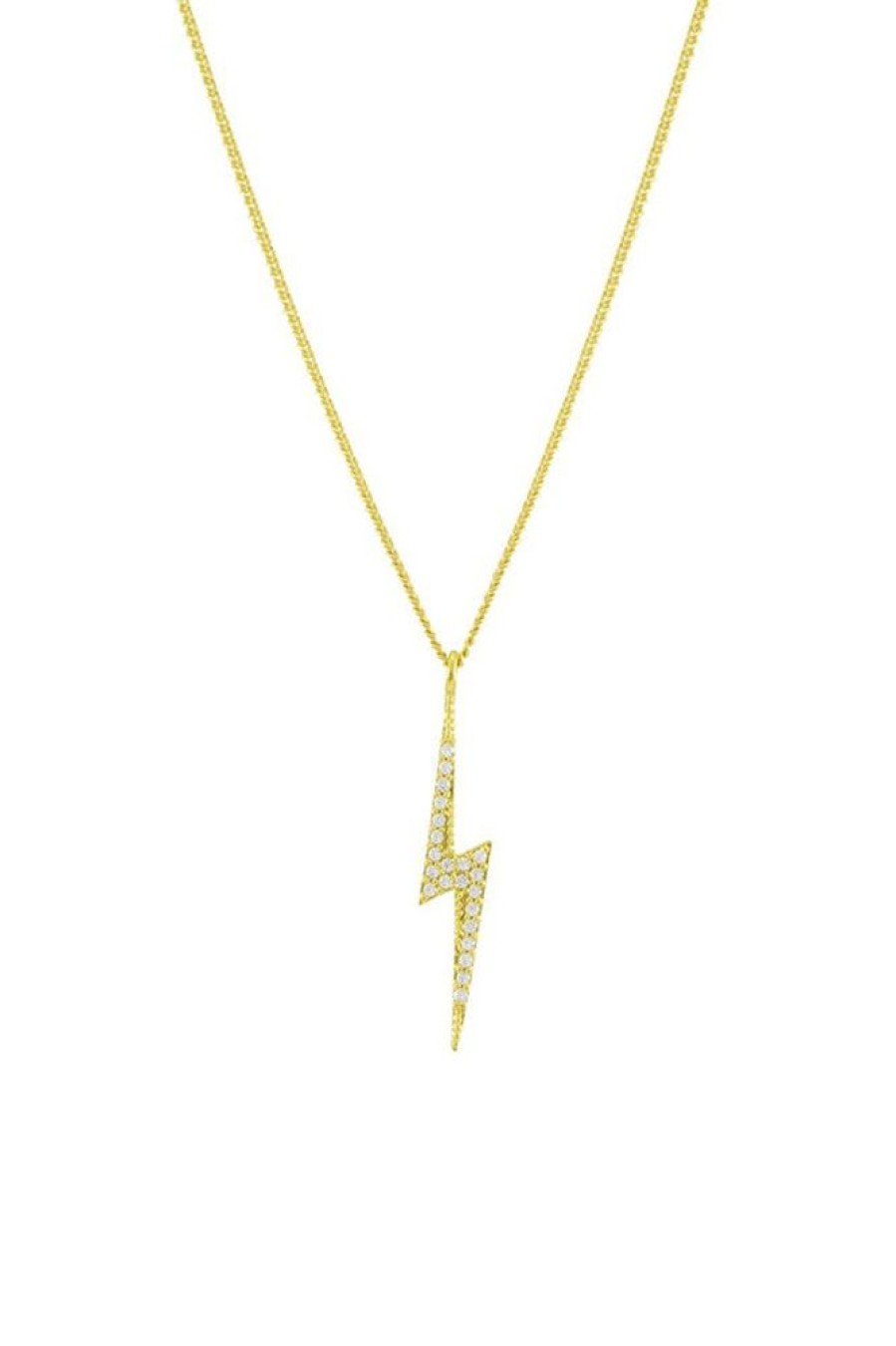 Women LaviniaBelle | Bolt Crystal Necklace