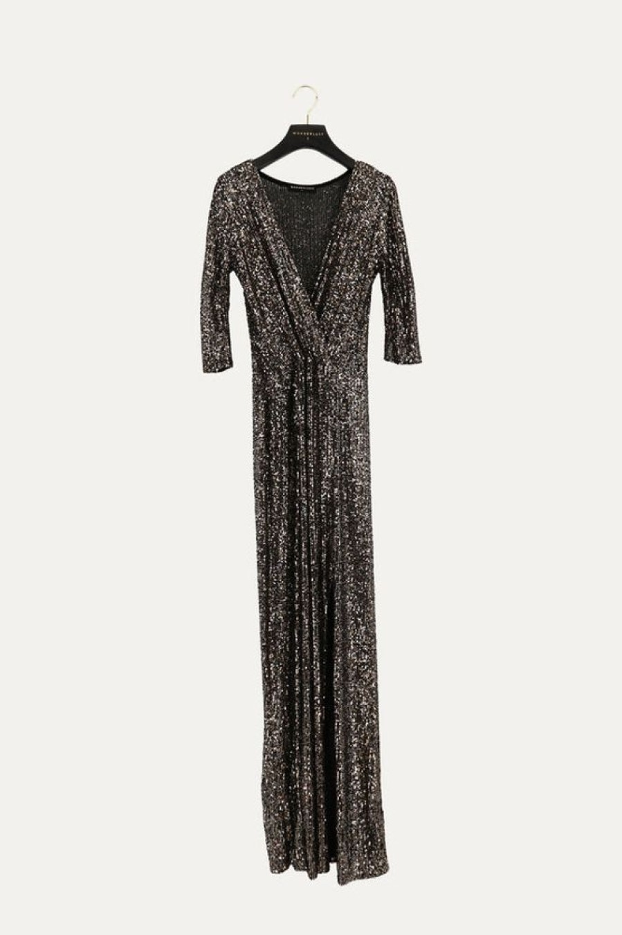 Women Wonderlust | Pablo Sequin Disco Dunst Dress Black And Gold