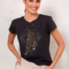 Women Wonderlust | Great Escape Tiger Tee Grey