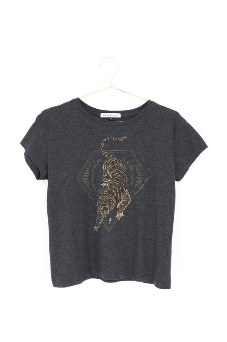 Women Wonderlust | Great Escape Tiger Tee Grey