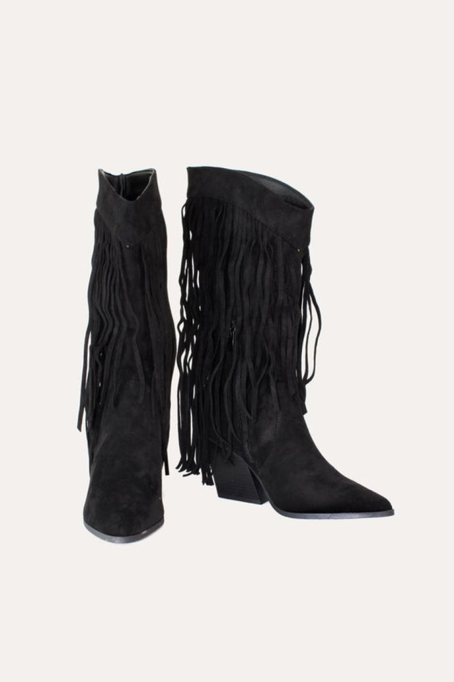 Women Ideal | Tassel Fringe Cowboy Boots