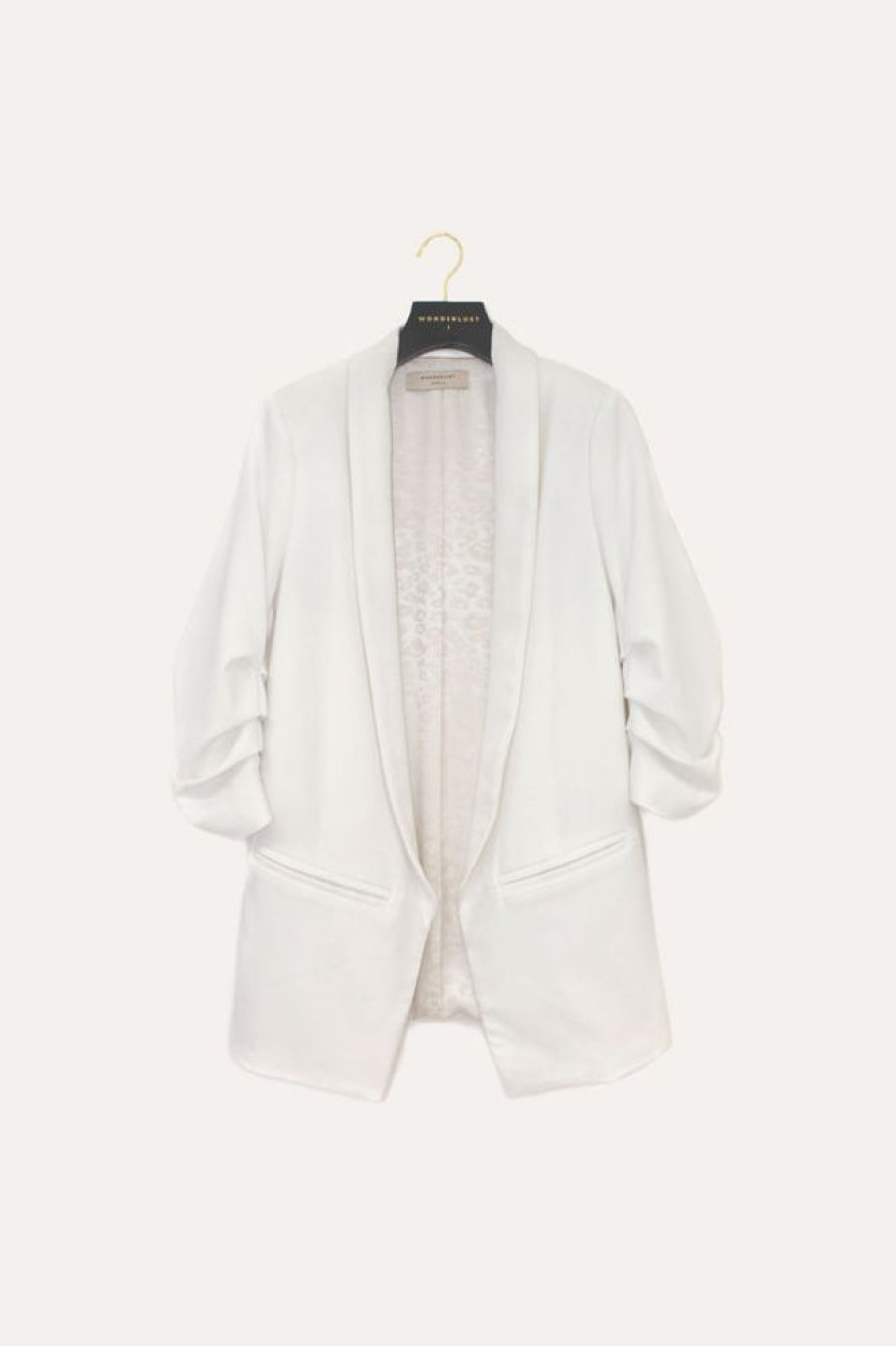 Women Vanilla | The Shelby Blazer Ivory