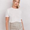 Women Wonderlust | Lightweight Knitted Tee White