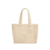 Women Wonderlust | Teddy Tote Shoppers Cream Teddy